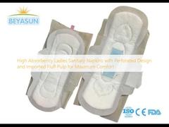 High Absorbency Ladies Sanitary Napkins with Perforated Design and Imported Fluff Pulp for Maximum Comfort