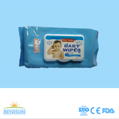 De baby die Beschikbare Nat van Spunlace schoonmaken veegt voor Babys af