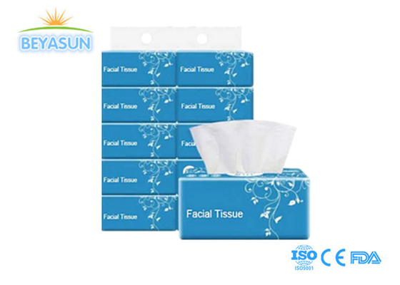 Professionele fabrikant Soft Pack Wit Gezichtspapier, 2 Ply, 100% maagdelijk Papier