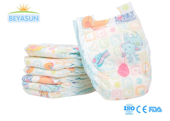 Unisex aanpassing eenmalig NB grootte baby luiers gratis monster hoge absorptie luiers met velcro tape