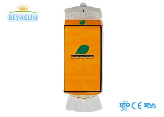 Nieuwe stijl bodem extractie weefsel papier aangepast logo merk hangend gezichtsweefsel papier