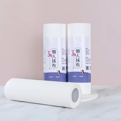 OEM Fabriek Wegwerp Keukenrol Wit Stip Embossed Olie Absorberend 60 stuks/rol Multifunctioneel Keukenpapier