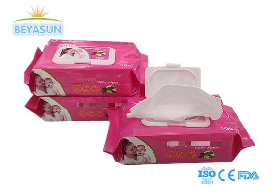 Flussable baby wip Reinigingsdoek Antibacteriële Desinfectie Wipe Wet Tissue Cotton Wet Towel OEM Baby Wet Wipe