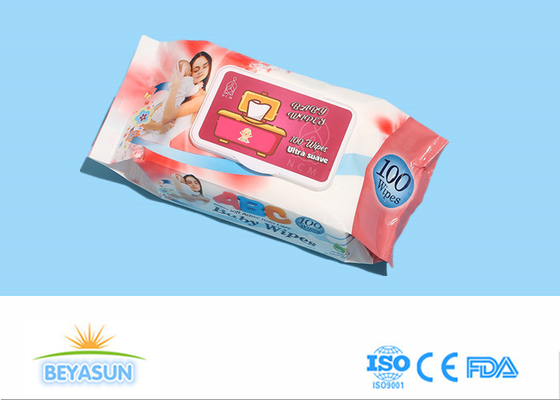 Zuivere Water Zachte Beschikbare Nat veegt Baby Bemerkte 100PCS af