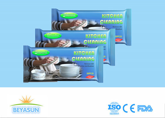 Het niet-geweven Lampblack Fornuiskeuken Nat Schoonmaken veegt Beschikbaar Huishouden 80 trekt af